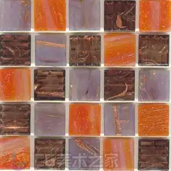 橙紫色带纹马赛克贴图