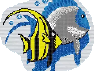 海洋鱼马赛克贴图