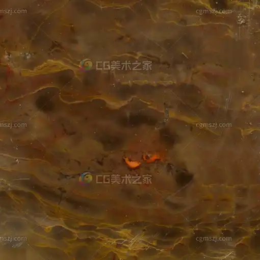 棕底橙黄纹大理石贴图