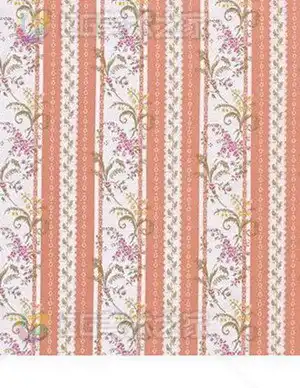 复古欧式花卉条纹布艺贴图