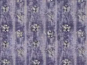 复古蓝紫色小花条纹布艺贴图