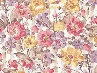 复古风多彩花卉布艺贴图