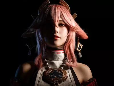 暗夜绯光下的八重神子 (2)