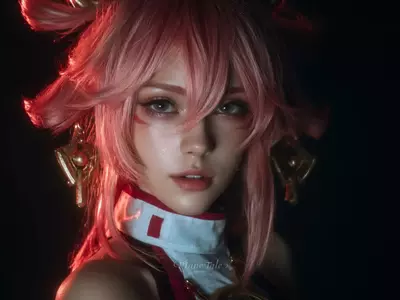 暗夜绯光下的八重神子 (5)