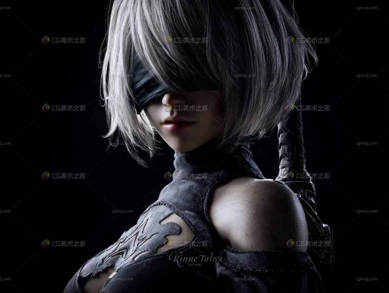 黑暗中的银白倩影-尼尔机械纪元 (9)