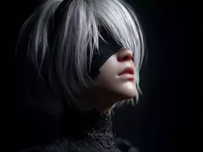 黑暗中的银白倩影-尼尔机械纪元 (11)