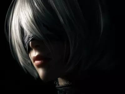 黑暗中的银白倩影-尼尔机械纪元 (13)